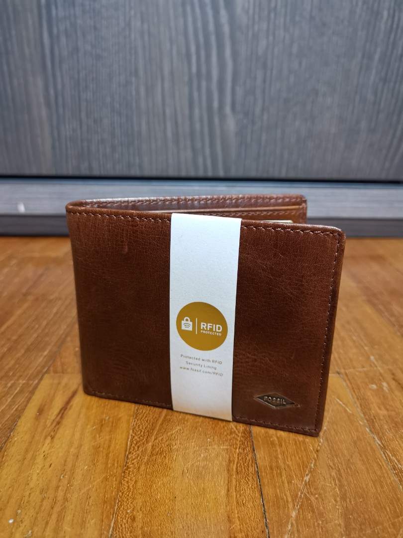 fossil ingram leather wallet