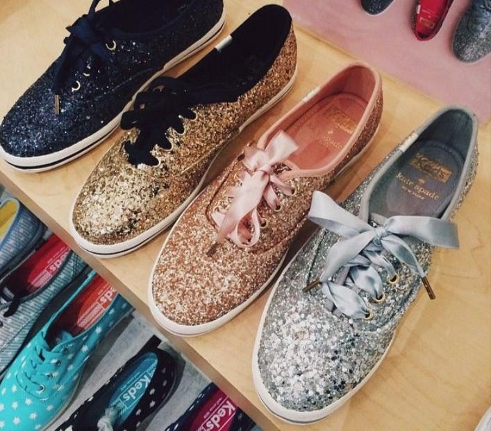 Glitter Kate Spade Keds Sneakers, Women's Fashion, Footwear, Sneakers on  Carousell
