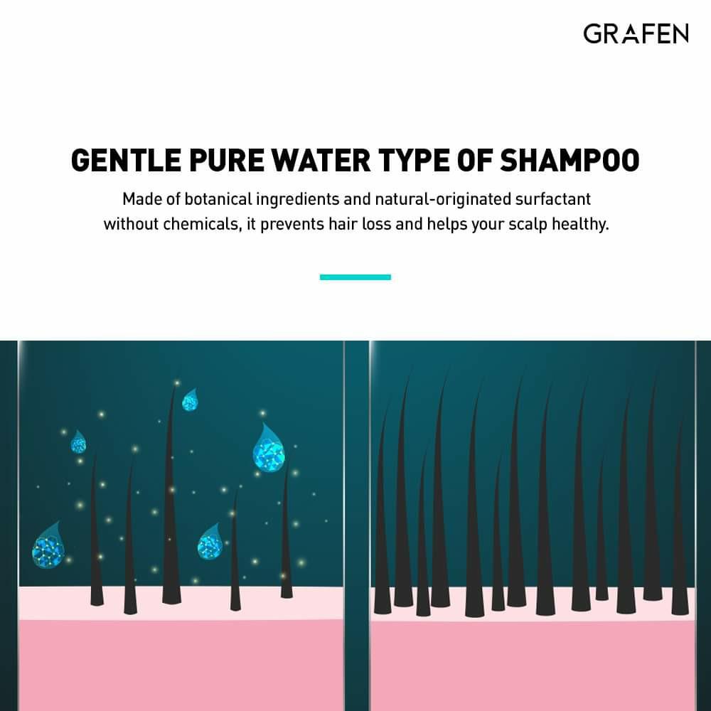 Grafen Root Booster Shampoo [natural anti hair loss shampoo for dry