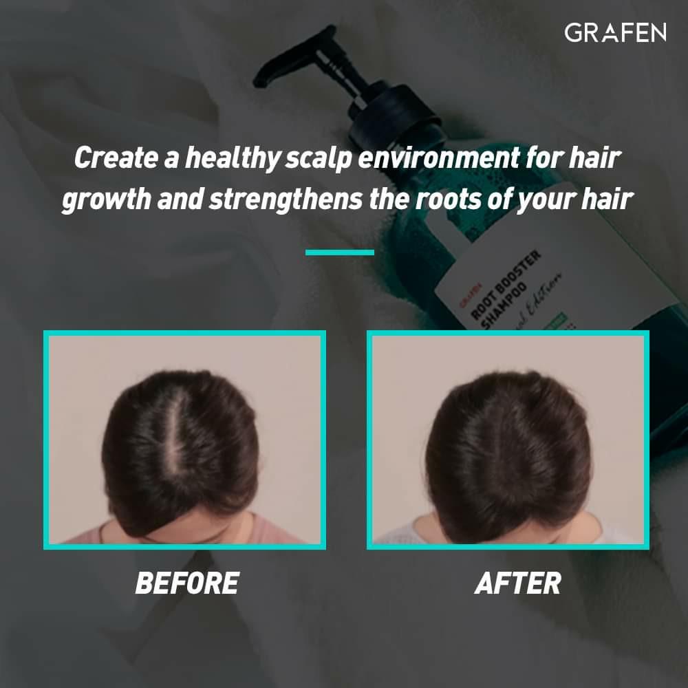 Grafen Root Booster Shampoo [natural anti hair loss shampoo for dry