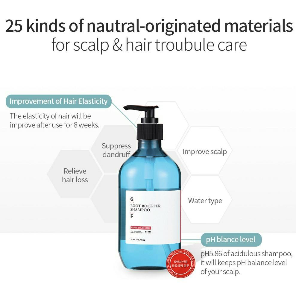 Grafen Root Booster Shampoo [natural anti hair loss shampoo for dry