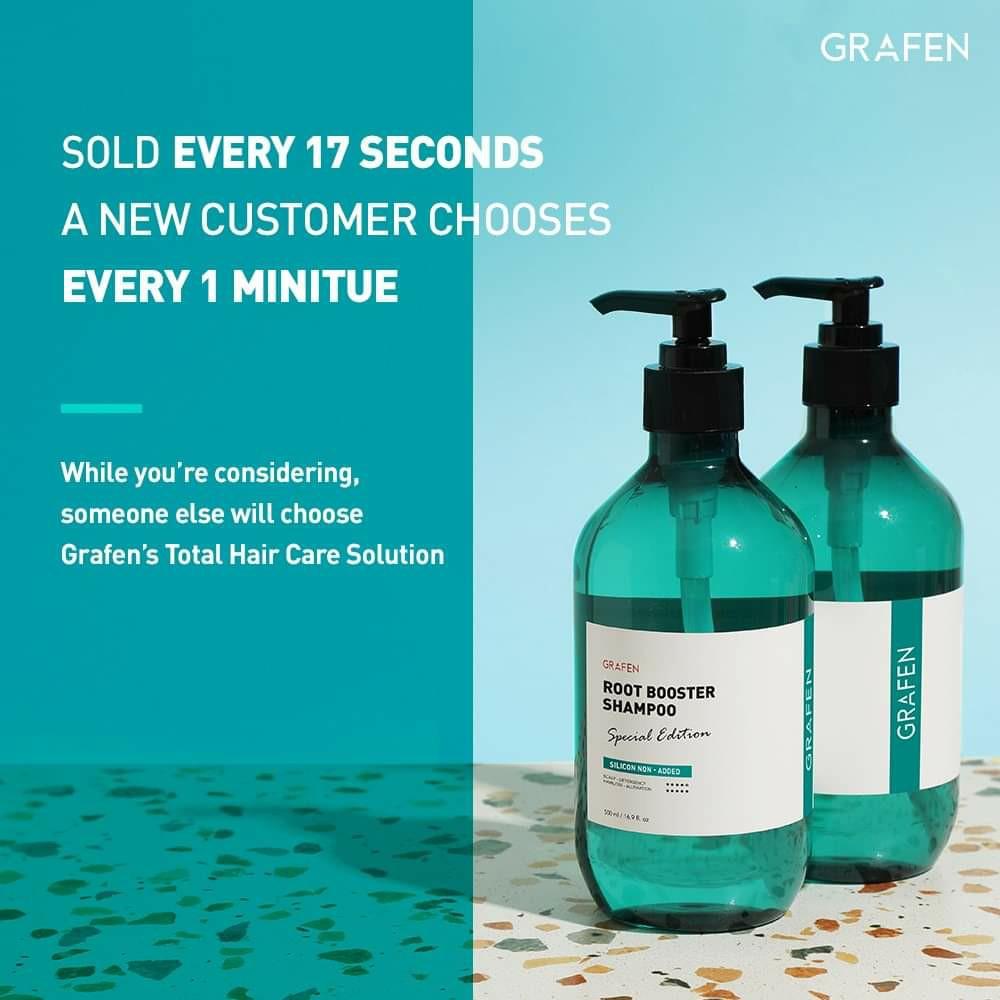 Grafen Root Booster Shampoo [natural anti hair loss shampoo for dry