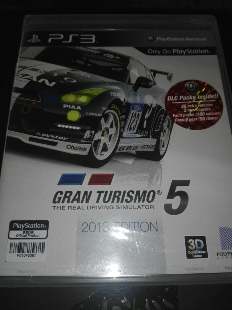 boicotear Estación de ferrocarril Redundante SEALED) Gran Turismo 5 - 2013 Edition with DLC Packs, Video Gaming, Video  Games, PlayStation on Carousell