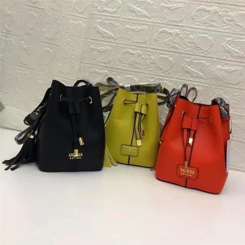 Guess Devyn Bucket Bag, Women's Fashion