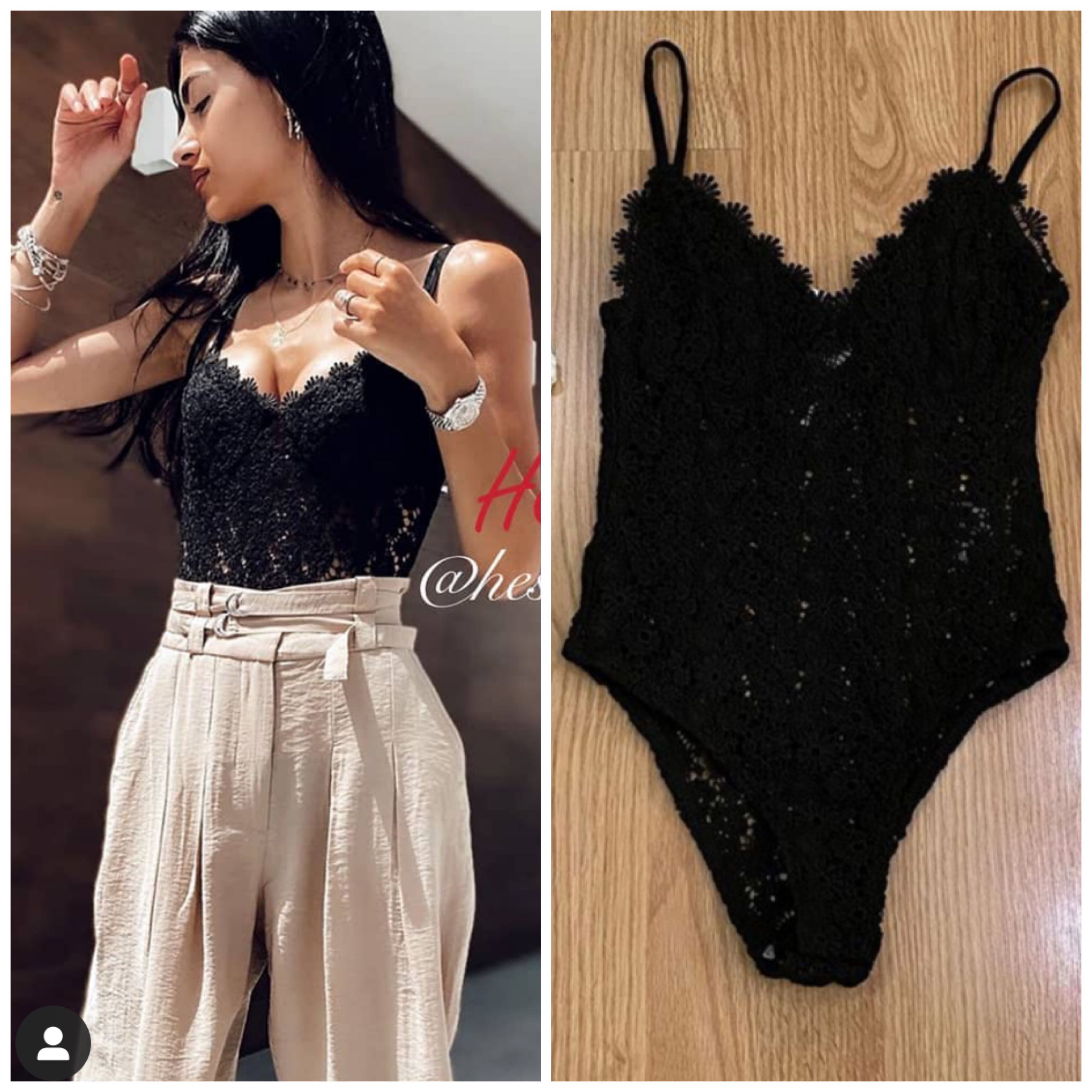 Crochet bodysuit h&m clearance
