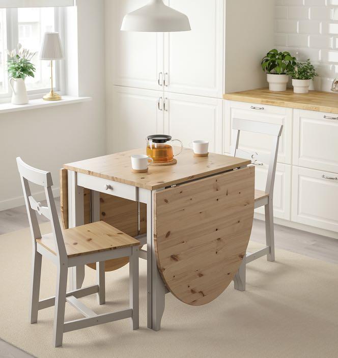 Folding dining table and new arrivals chairs set ikea
