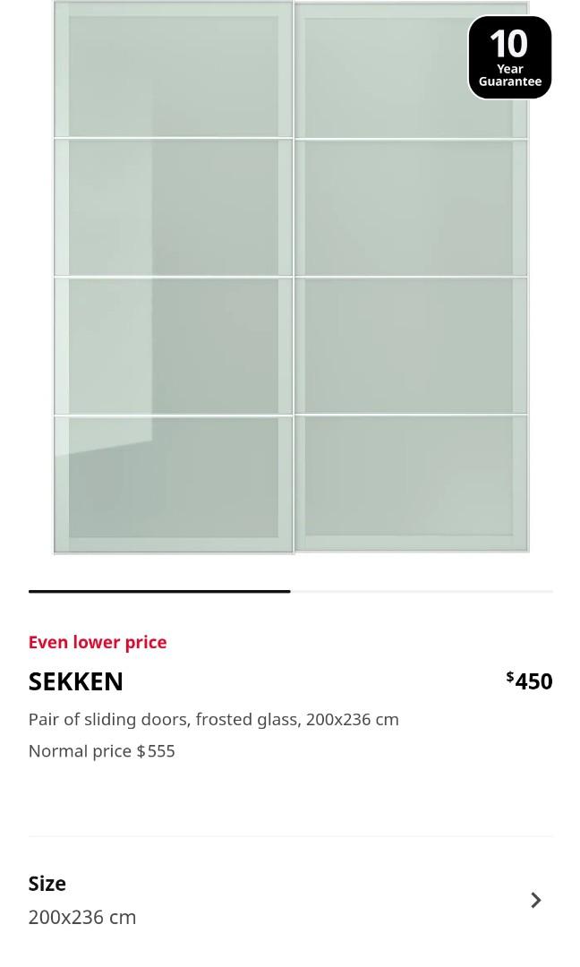 IKEA Pax Sliding Doors only and accessories, Furniture & Home Living