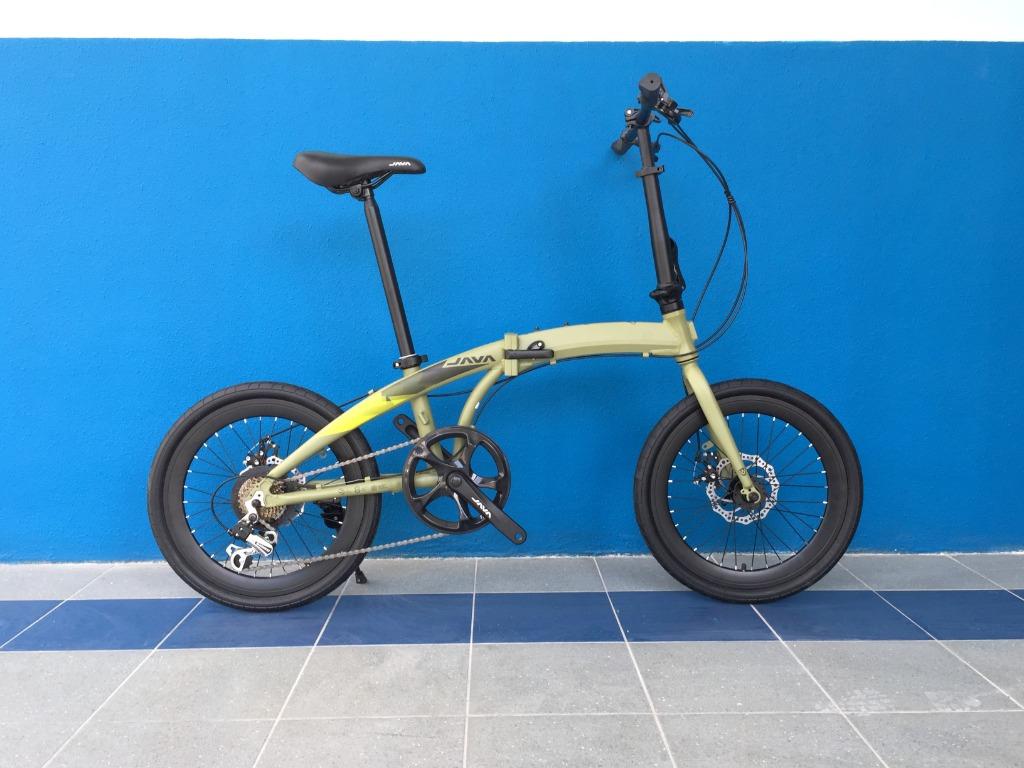 Java Zelo V1 Folding Bike Olive Green 