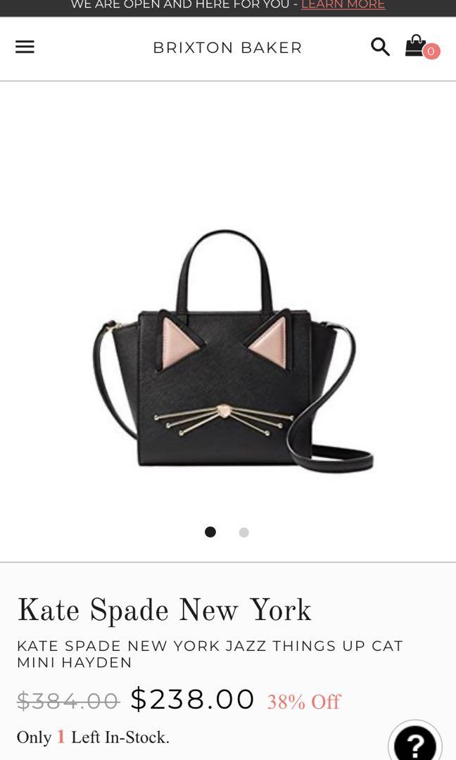 Kate Spade Jazz things up Hayden cat bag Luxury Bags Wallets on Carousell
