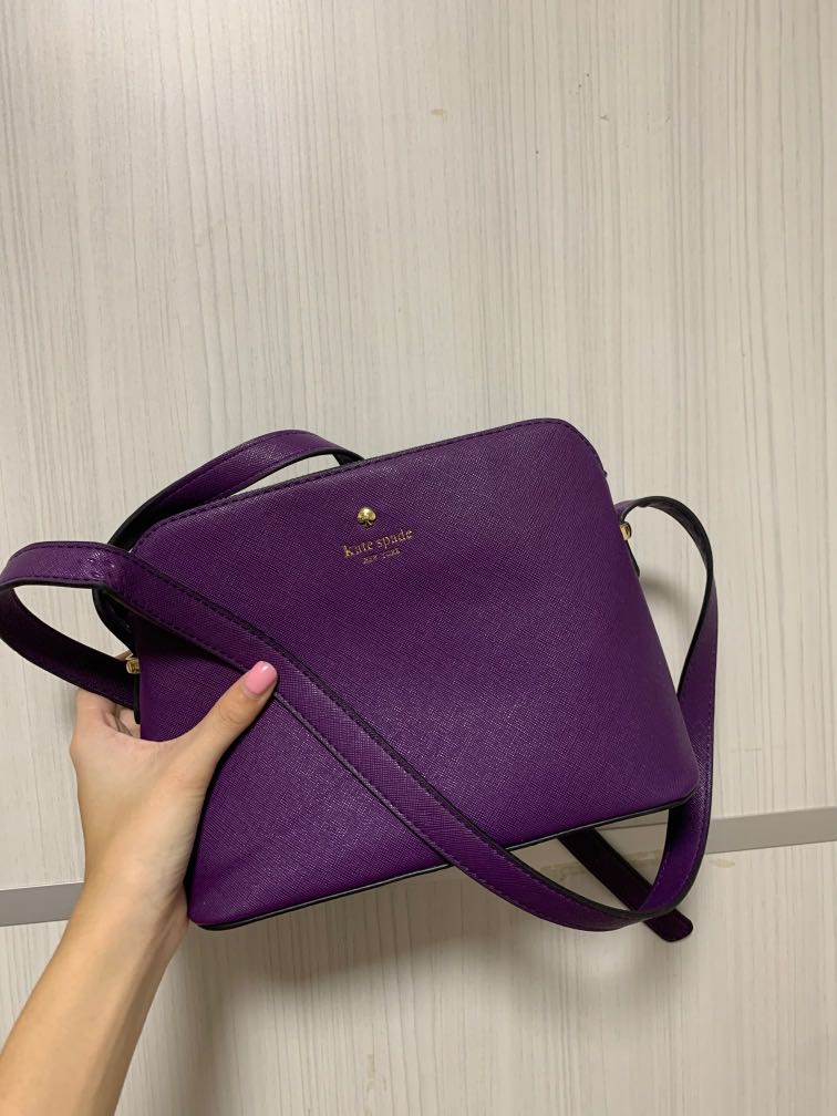 Kate spade purple sling bag clearance