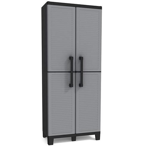 Keter Space Winner Grey Garage Storage Cabinet With Doors And Shelves Furniture Others On Carousell