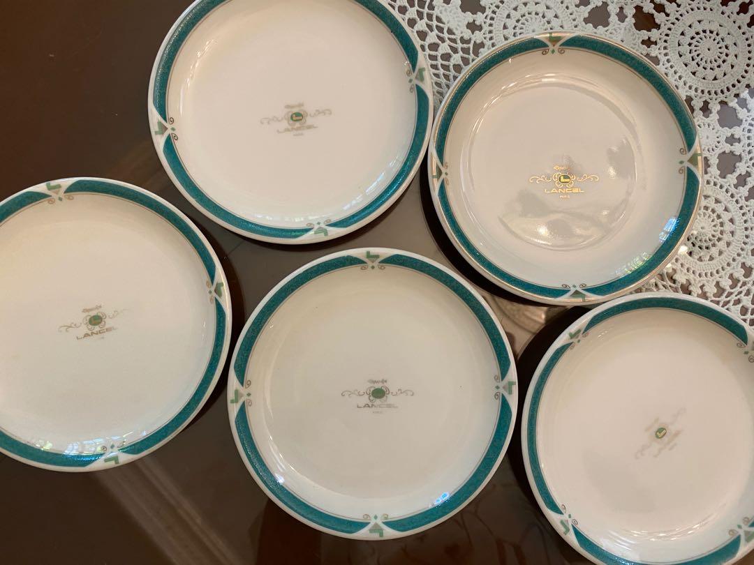 Lancel Cake Plates (Category: Bakeware) located in Quezon City. Submitted by kb0030 (Listing ID 1031650353, Image 3). Description: Set of five pieces for 2,500 only Some plates have Lightened gold markings No chips 5” diameter.