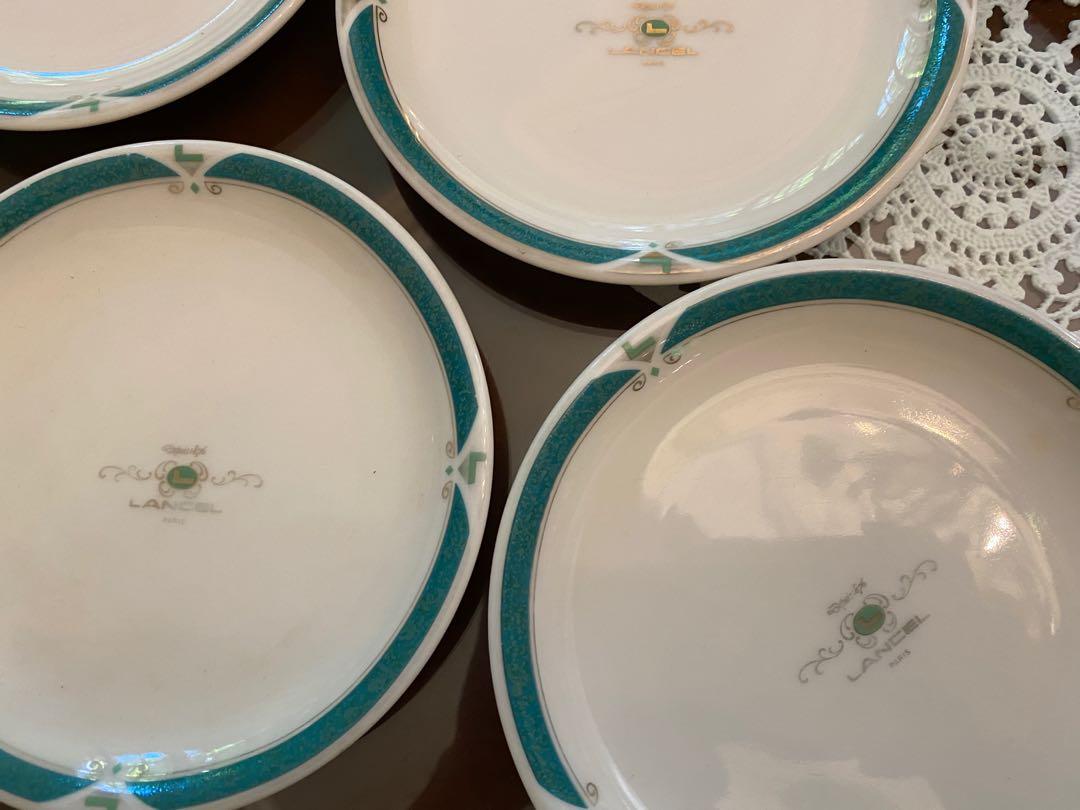 Lancel Cake Plates (Category: Bakeware) located in Quezon City. Submitted by kb0030 (Listing ID 1031650353, Image 2). Description: Set of five pieces for 2,500 only Some plates have Lightened gold markings No chips 5” diameter.