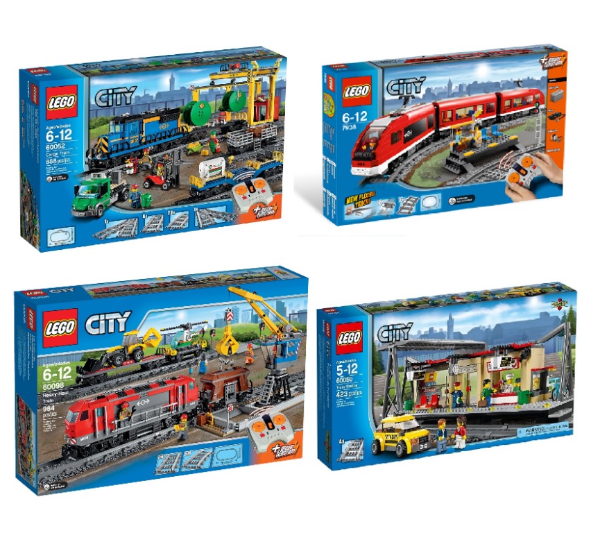 ② Train marchandises 7939 + train passager 60051Lego City +