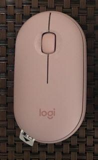 Logitech Pebble M350 Wireless Mouse in Rose