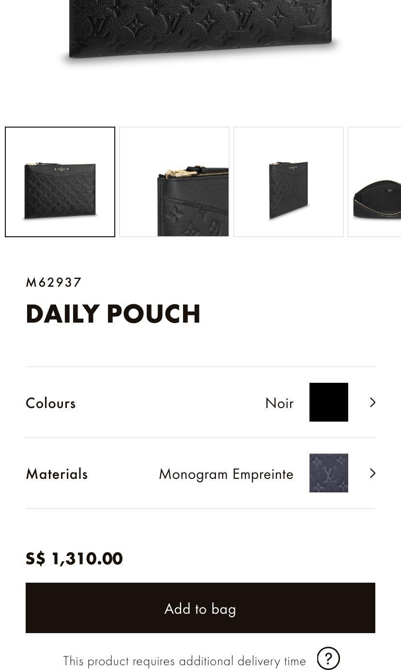 Daily Pouch Monogram Empreinte Leather - Travel M62937