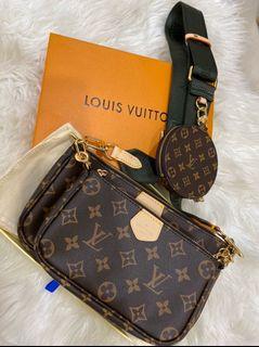 LOUIS VUITTON MULTI POCHETTE ACCESSORIES PURSE (KHAKI STRAP) LOUIS VUITTON MULTI POCHETTE ACCESSORIES PURSE (KHAKI STRAP)