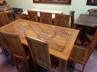 Kayu Jati Meja Makan Antiques Carousell Malaysia Material meja makan untuk rumah minimalis adalah kayu, kaca, dan marmer. carousell