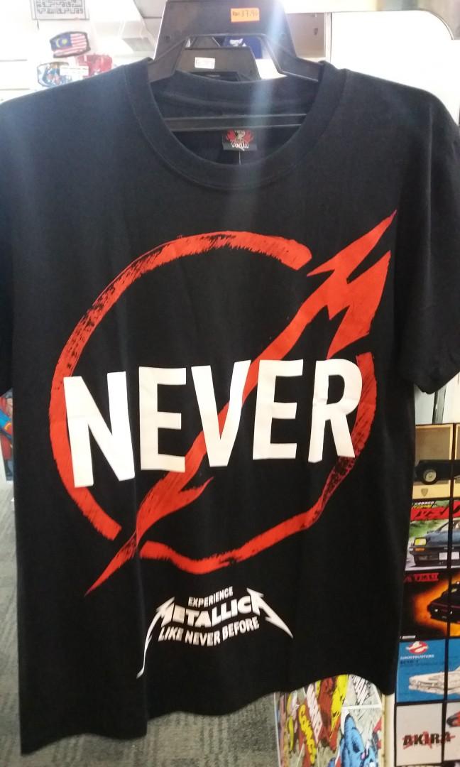 metallica never t shirt
