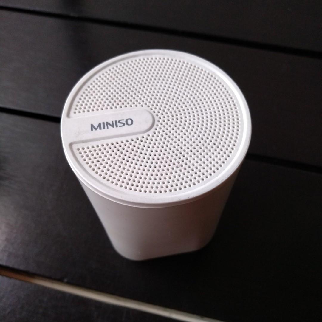 Miniso Bluetooth Speaker White Audio Soundbars Speakers