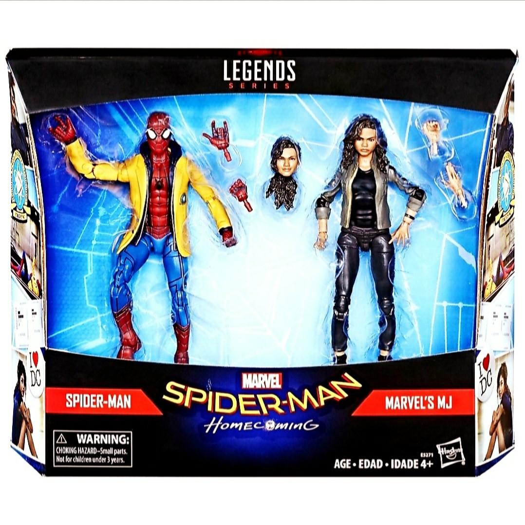 Marvel legends spider man deals homecoming 2 pack mj