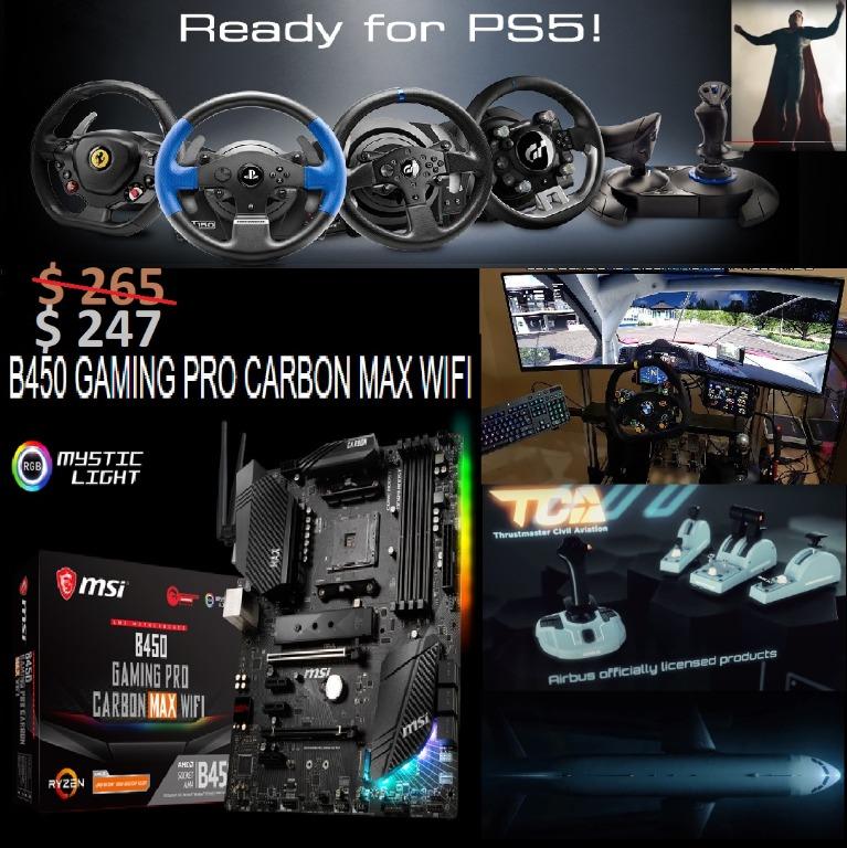 Msi B450 Gaming Pro Carbon Max Wifi 3y Msi Grand Offer Aug Sep 2020 Sales Reduced To Clear Electronics Computer Parts Accessories On Carousell
