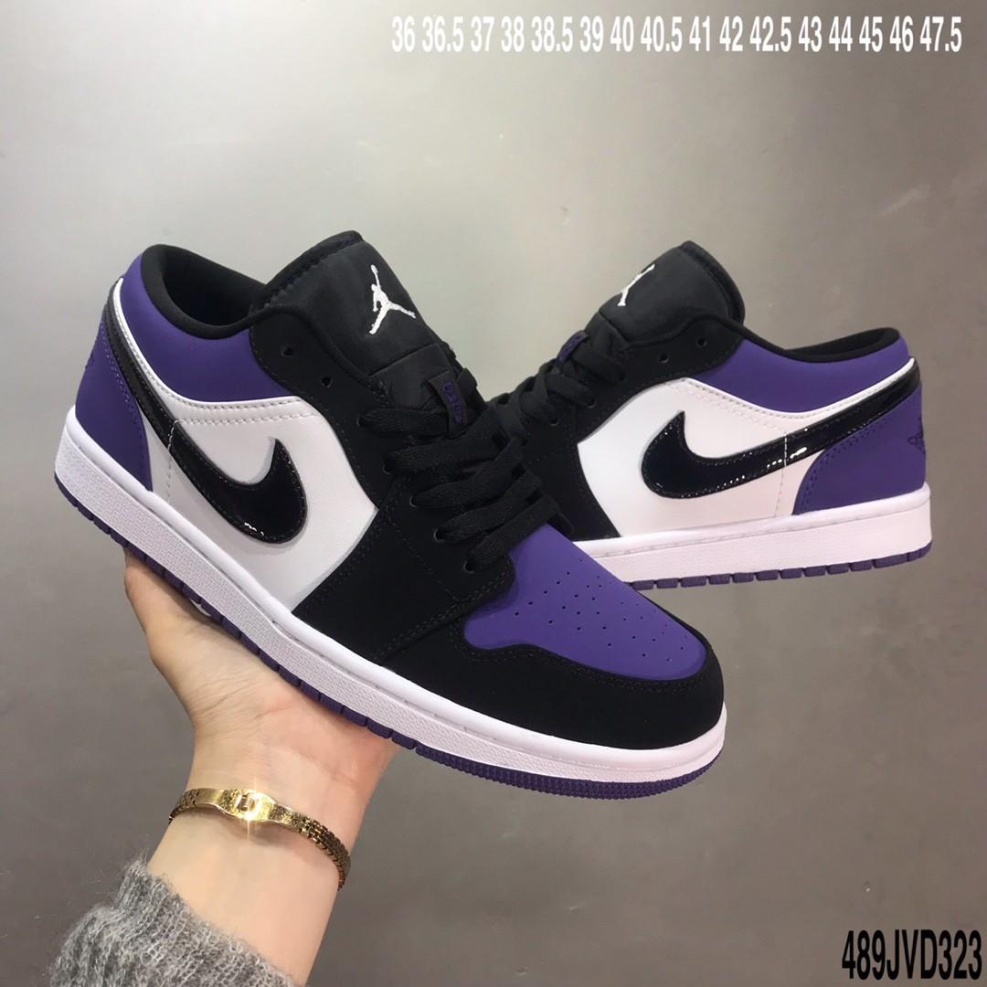 black and purple nike shoes