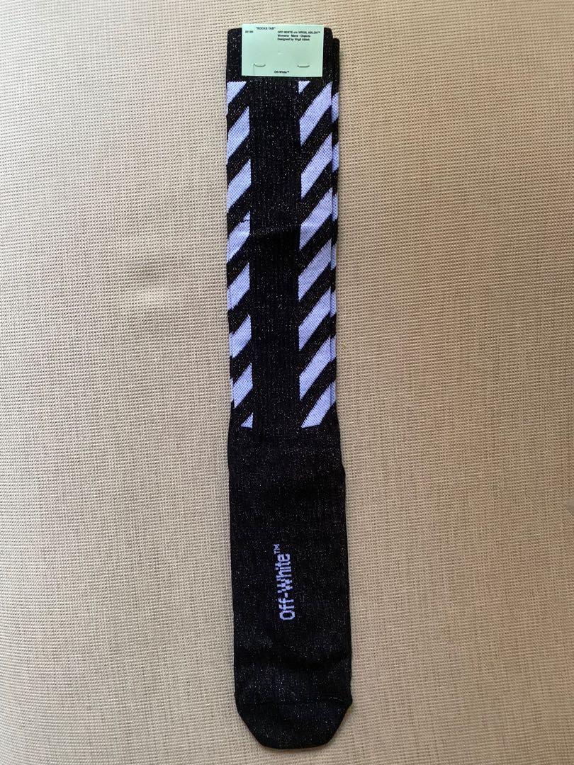 Off white Virgil abloh lurex glitter socks Men s Fashion