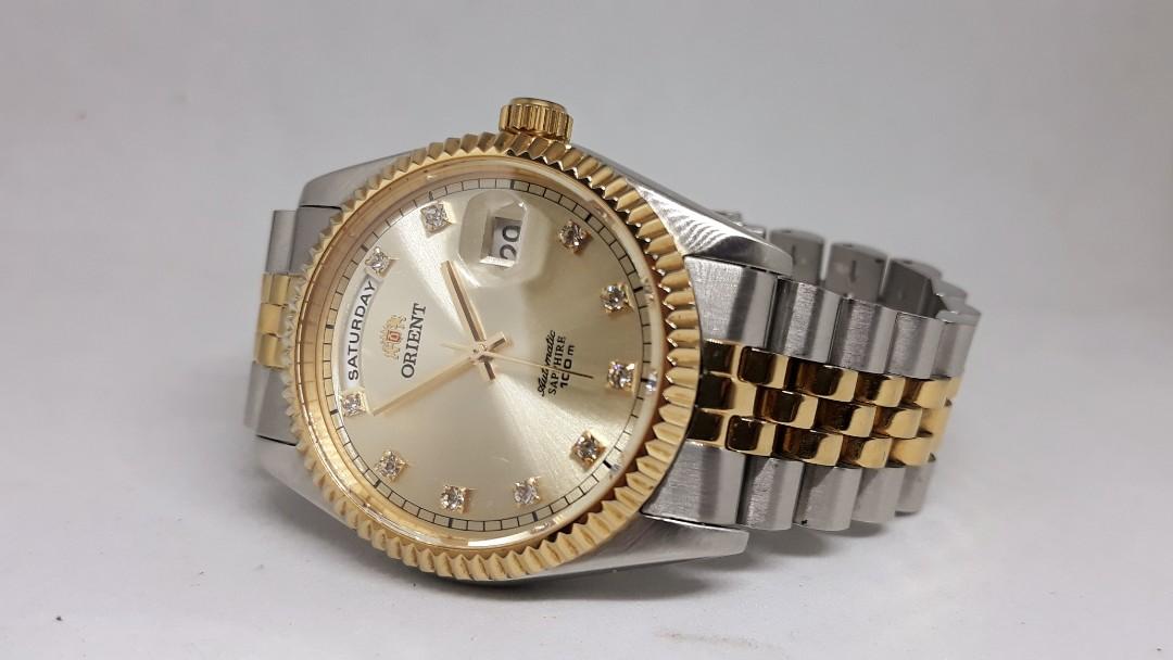 Orient Day Date President TwoTone, Luxury, Watches on Carousell