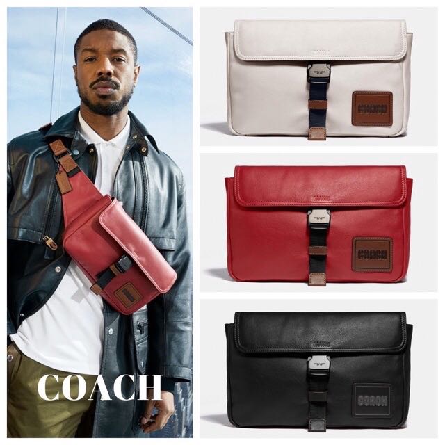 Pacer crossbody with coach patch on sale