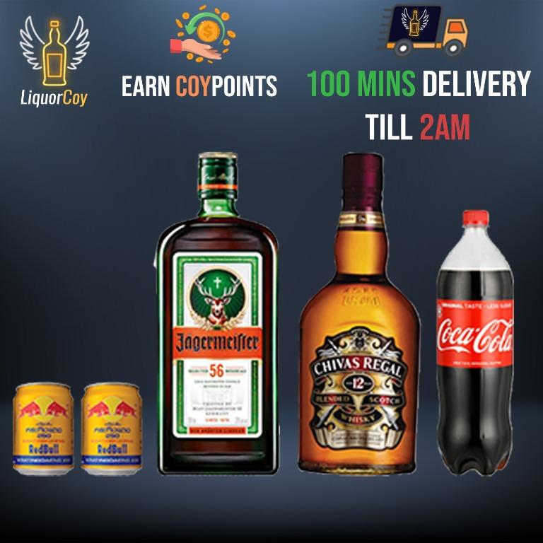 Party Bomb Special 100 Mins Delivery Chivas 12 Jagermeister With Free Mixers Food Drinks Beverages On Carousell Right now nothing but i want to know for when i go out and i'm thinking about making a party so i also wanted to know. carousell
