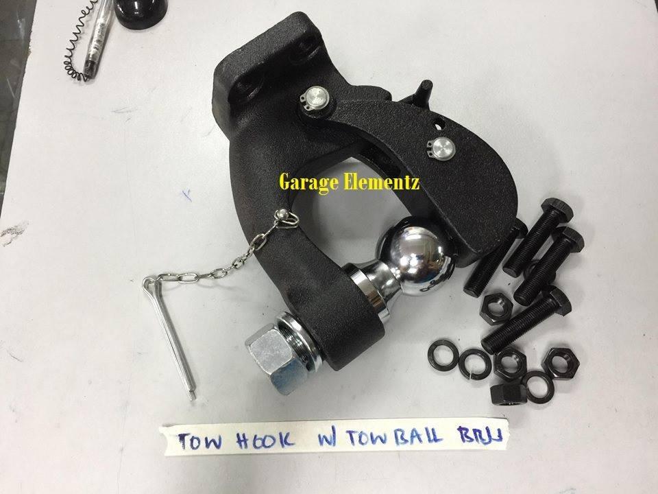 Pintle Tow Hook with Lock and Pin, Car Parts & Accessories, Body Parts and Accessories on Carousell