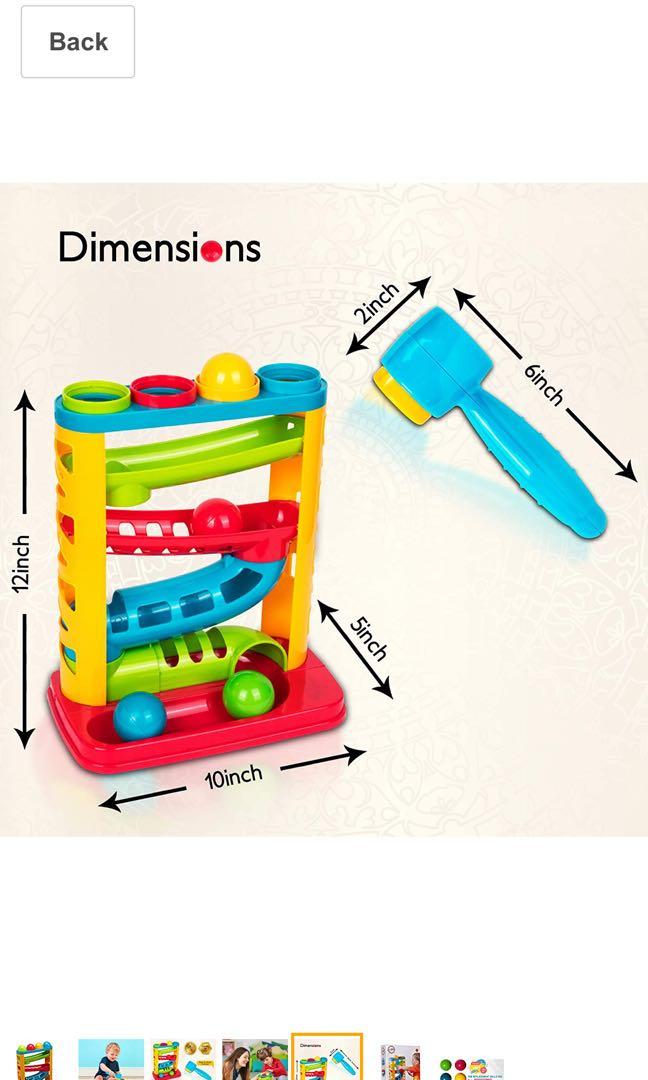 Playkidz Super Durable Pound A Ball Great Fun for Toddlers, Hobbies