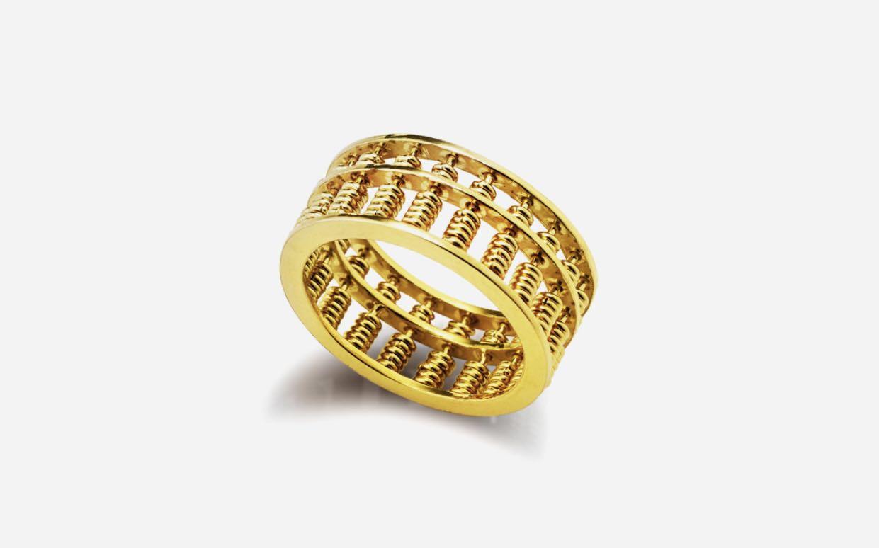 POH HENG GOLD 9.16 22K GOLD ABACUS RING. 9.57GRAM. Women s Fashion Jewelry Organisers Necklaces on Carousell