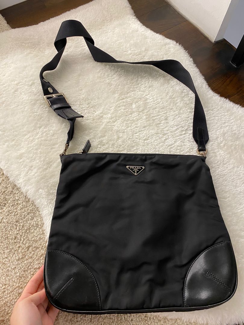 prada black sling bag