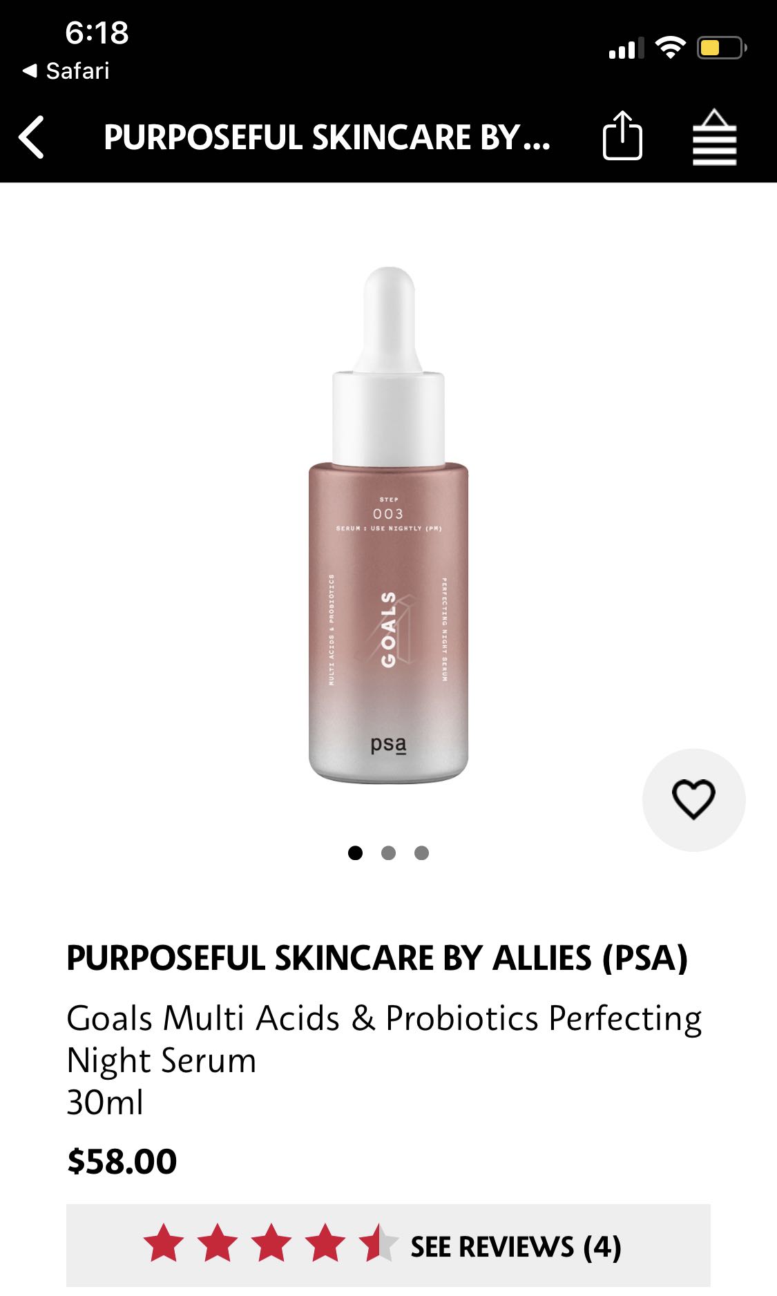 psa night serum