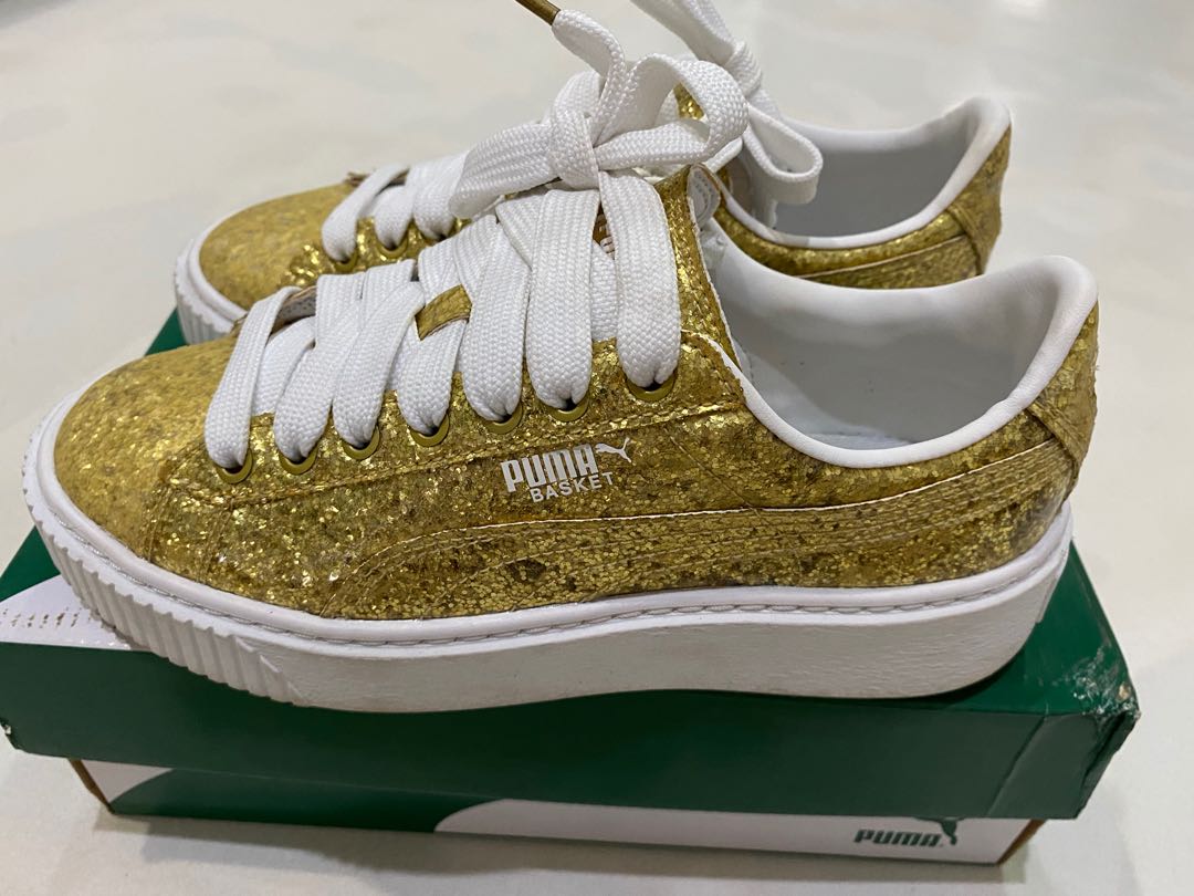 puma glitter platform