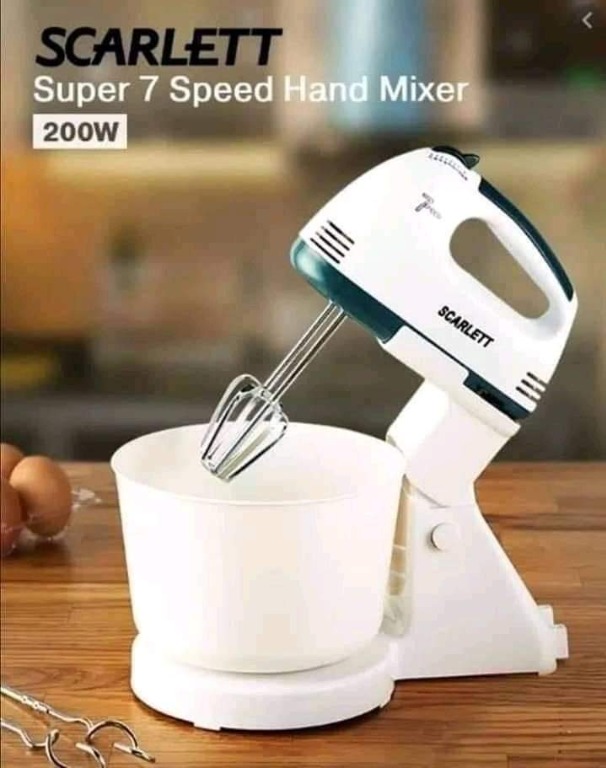 Scarlett Hand Mixer with stand TV Home Appliances Kitchen