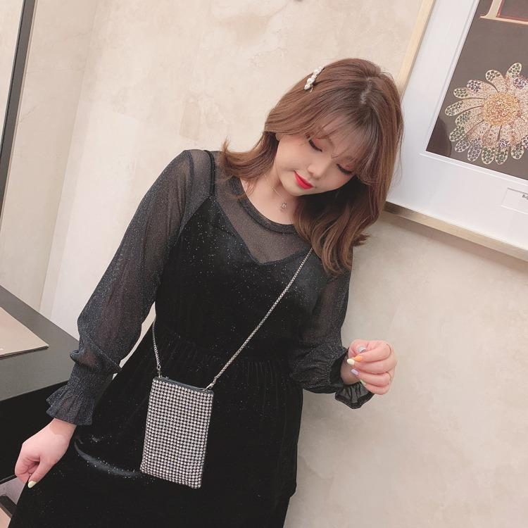 two piece little black dress