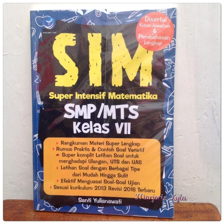 Sim Super Intensif Matematika Smp Mts Kelas Vii Buku Alat Tulis Buku Pelajaran Di Carousell It is compatible with all android devices (required android 4.0+) and can also be able to install on pc. sim super intensif matematika smp mts kelas vii