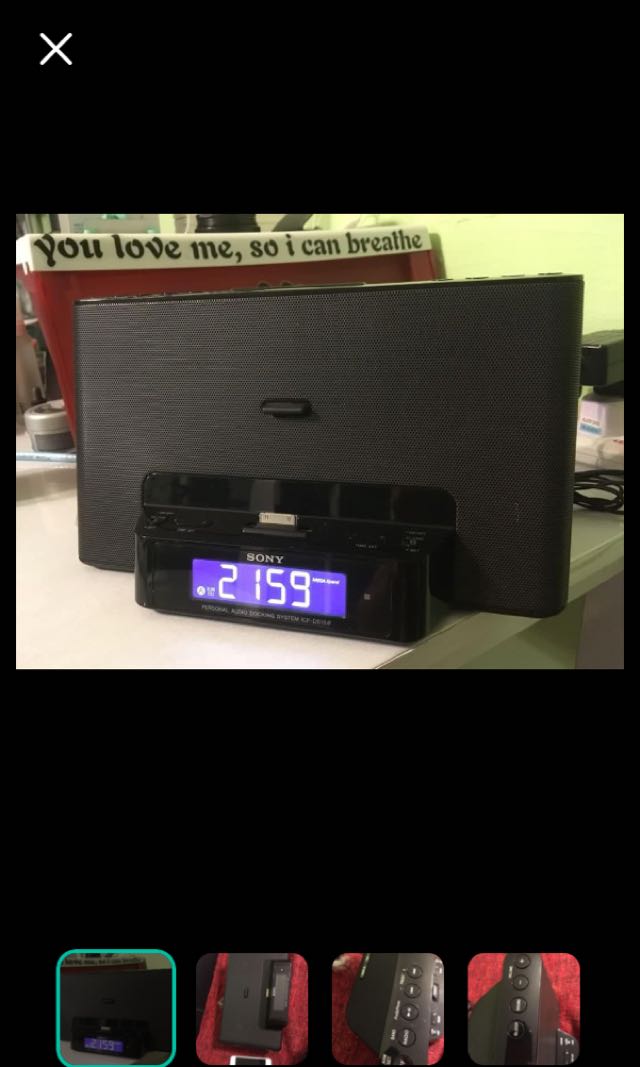 Sony bedroom radio clock, Electronics, Others on Carousell