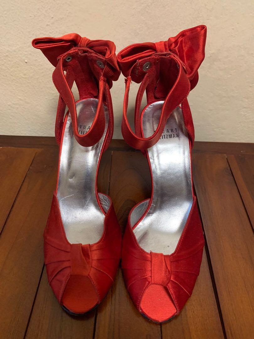 stuart weitzman bow heels