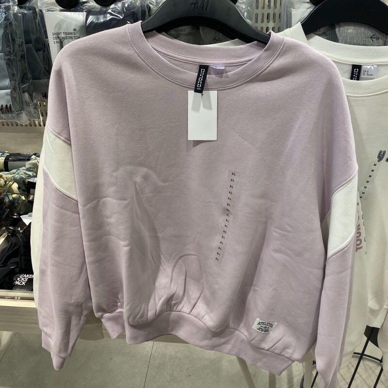 Sweater h\u0026m purple, Fesyen Wanita 