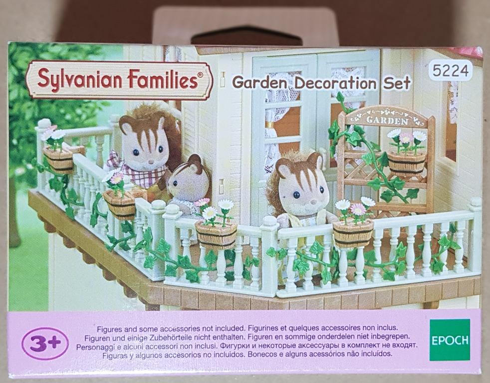 sylvanian families garden decoration set
