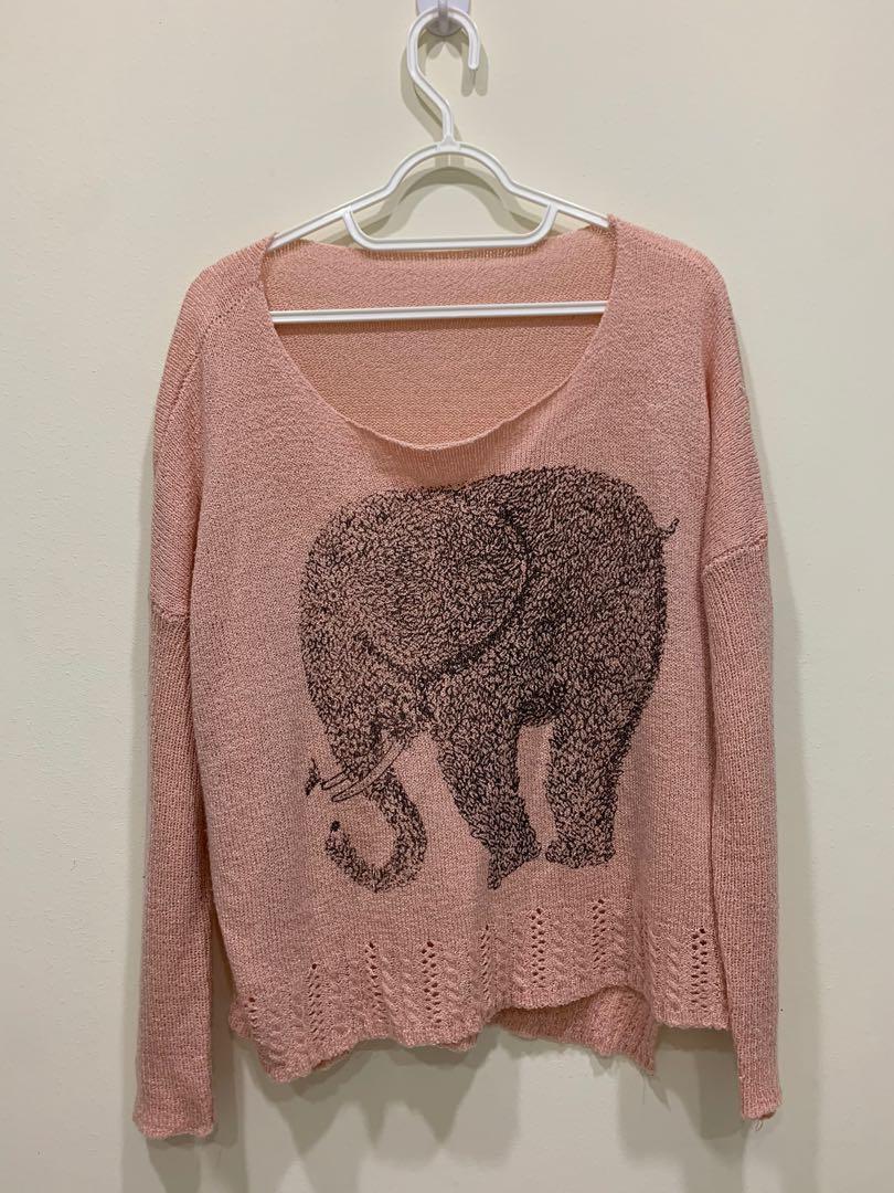 elephant sweater women's