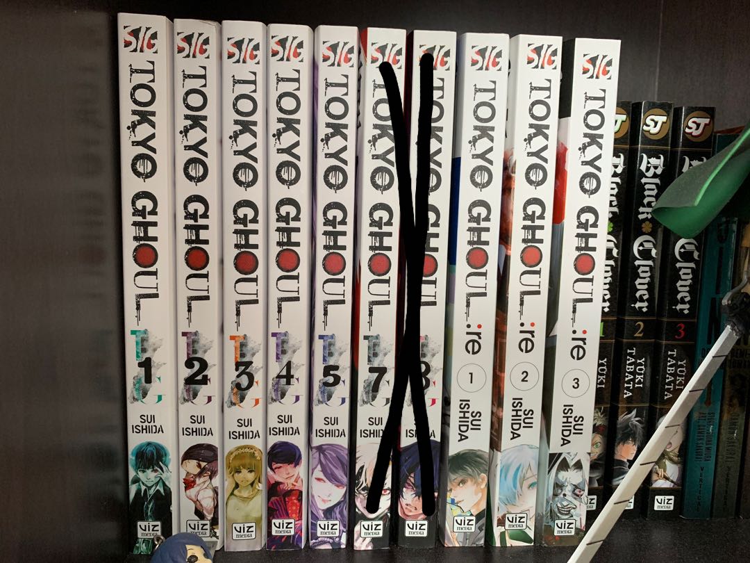 Tokyo Ghoul volumes 1-5, 7-8, :re 1-3, Hobbies & Toys, Memorabilia
