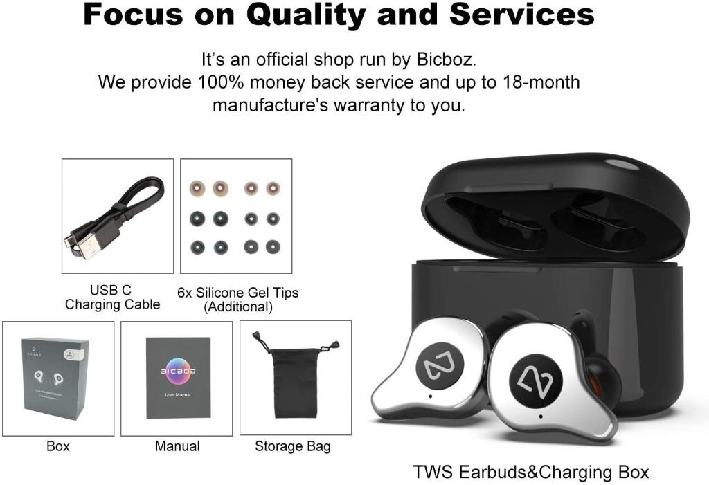 Bicboz true wireless 2025 earbuds