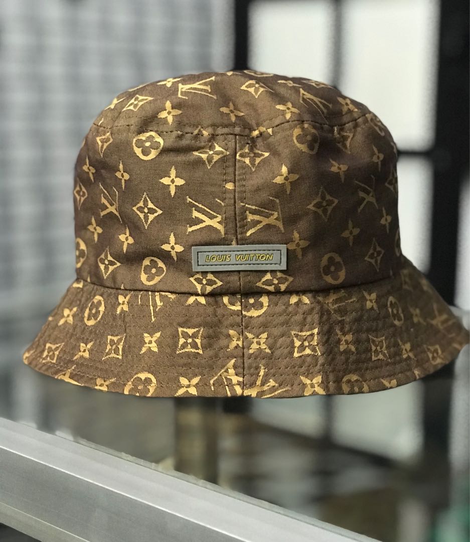 vintage louis vuitton lv monogram bucket hat, Men's Fashion, Tops & Sets,  Tshirts & Polo Shirts on Carousell