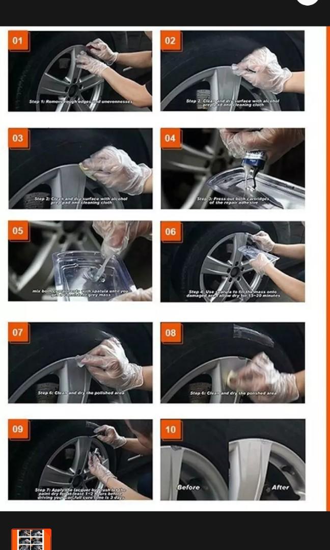 VISBELLA DIY ALLOY WHEEL REPAIR KIT, Car Accessories, Tyres & Rims on