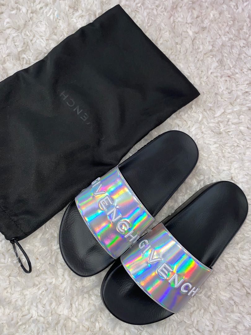 Givenchy rainbow slides hot sale